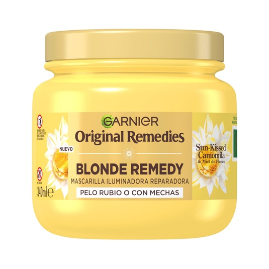Mascarilla iluminadora reparadora Blonde Remedy Sun-Kissed Mascarilla iluminadora reparadora Blonde Remedy Sun-Kissed