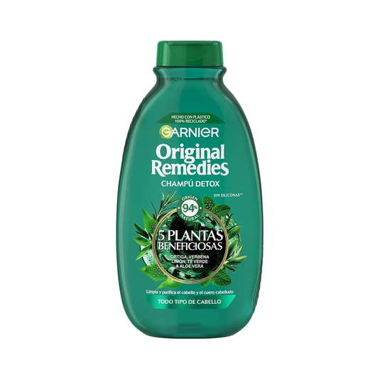 Champú Detox 5 plantas beneficiosas 400 ml 