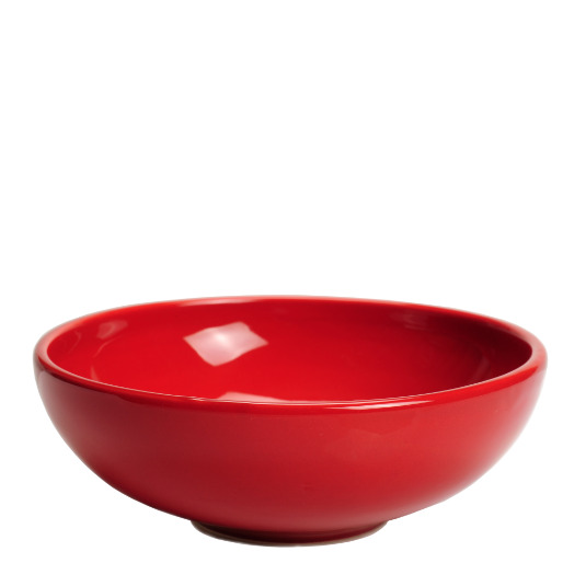 Plato hondo rojo 19.5cm