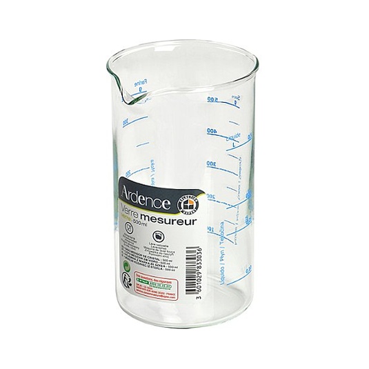Vaso medidor de vidrio 500ml