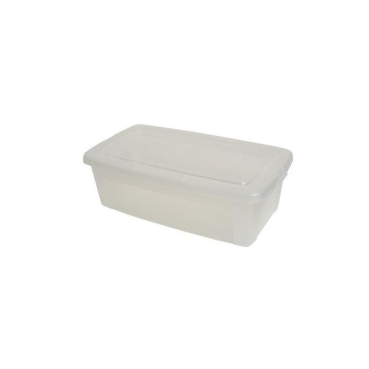 Caja de almacenamiento transparente con tapa 5l