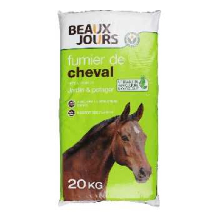 Estiércol de caballo Beaux Jours - 20kg