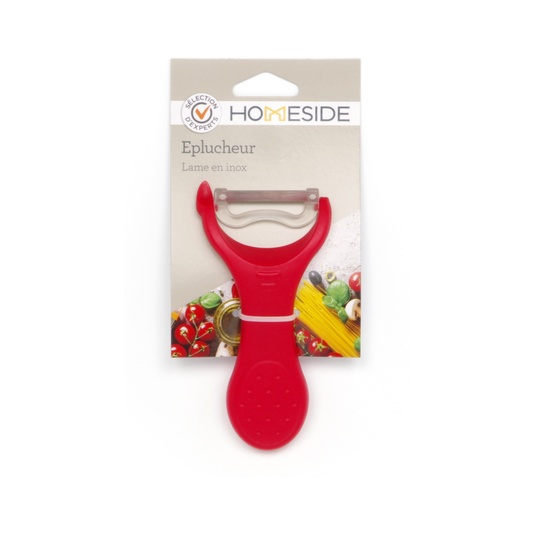 Pelador de mango color rojo