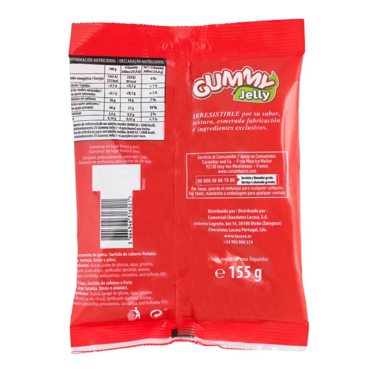 Gominolas Gummy Jelly 125g