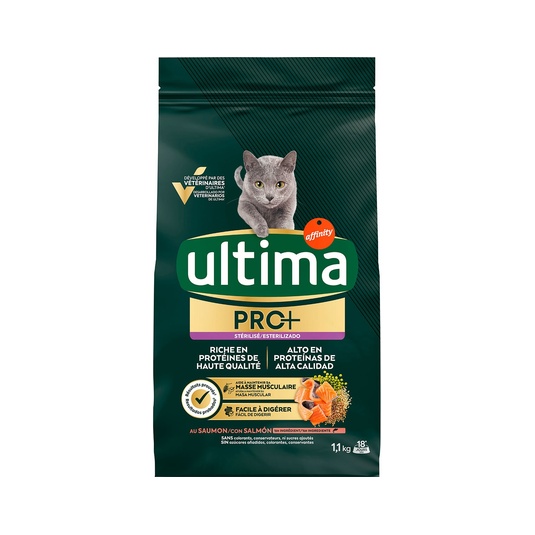 Pro+ pienso para gatos adultos esterilizados con salmón 