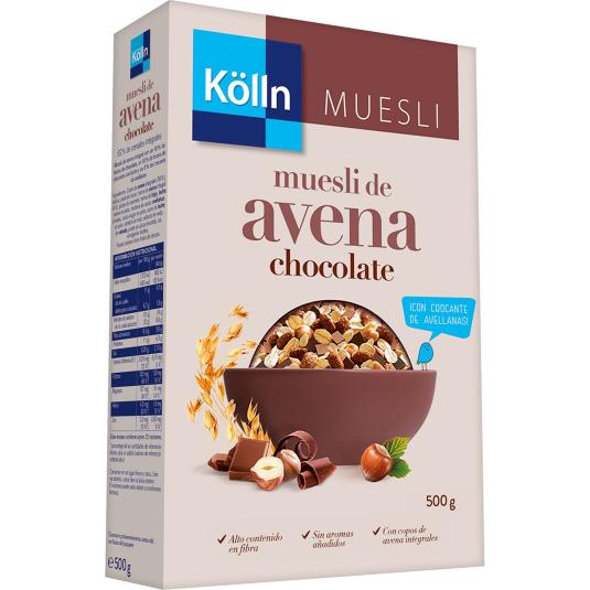 Muesli de avena integral chocolate y crocante - Kolln - 500g