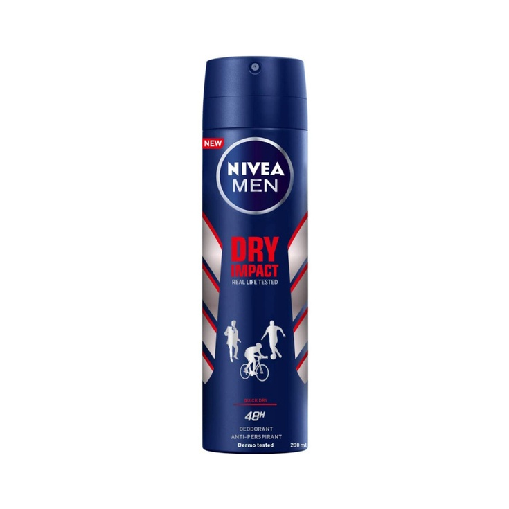 NIVEA DESODORANTE MEN SPRAY 200ML DRY IMPACT