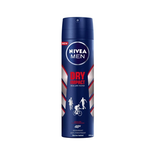 NIVEA DESODORANTE MEN SPRAY 200ML DRY IMPACT