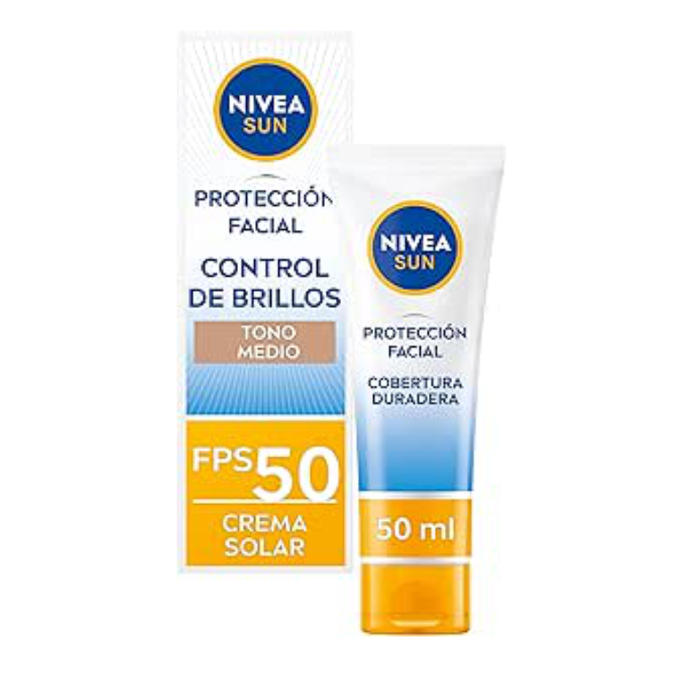 Crema solar control de brillo SPF 50+ Crema solar control de brillo SPF 50+