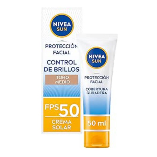 Crema solar control de brillo SPF 50+