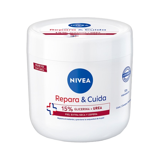 Repara y Cuida crema hidratante con 15% glicerina y urea