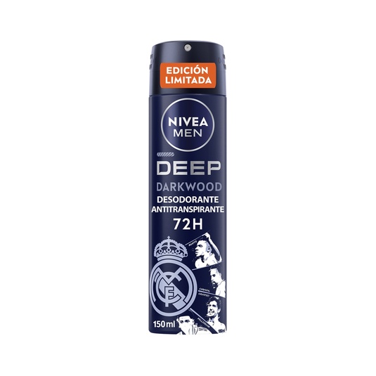 Nivea Deo Spray Men 150 Ml Deep Edicion Real Madrid