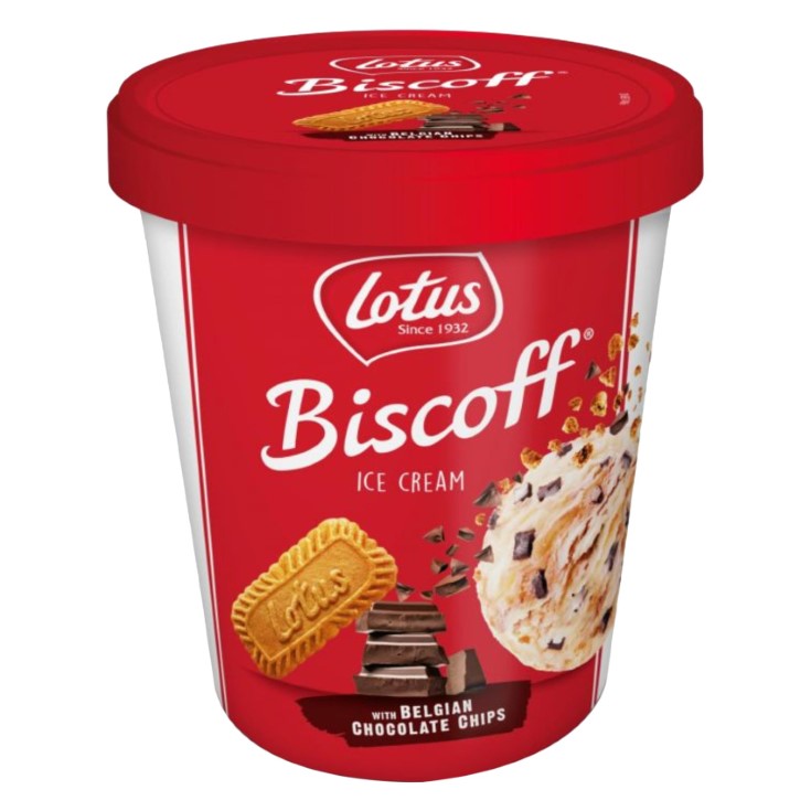 Tarrina de helado con galletas Biscoff - 425 ml