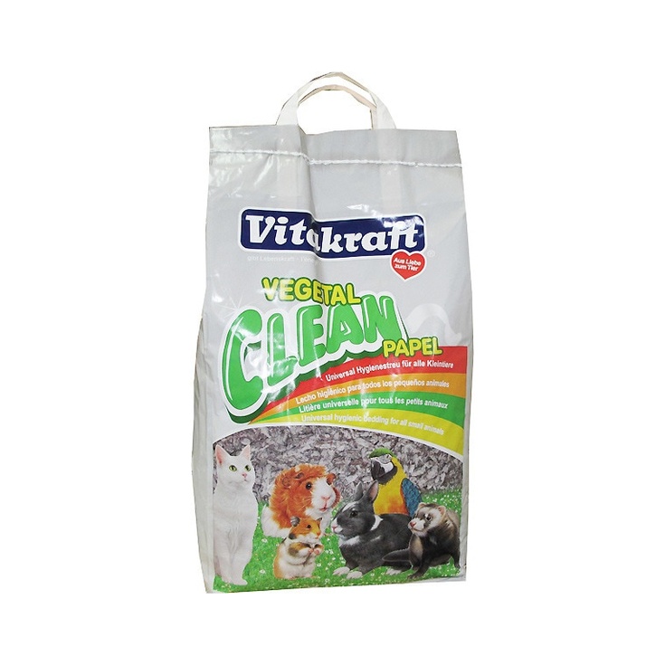 LECHO HIGIÉNICO DE PAPEL PARA MASCOTAS VEGETAL CLEAN
