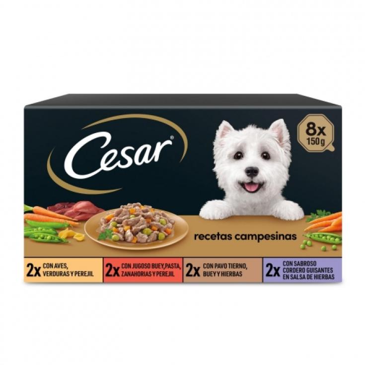 Comida Húmeda Perros Recetas Campesinas - Cesar - 8x150g