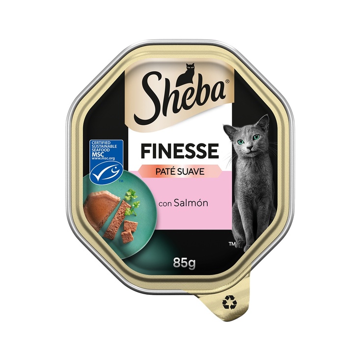 comida húmeda para gatos adultos Finesse sabor salmón