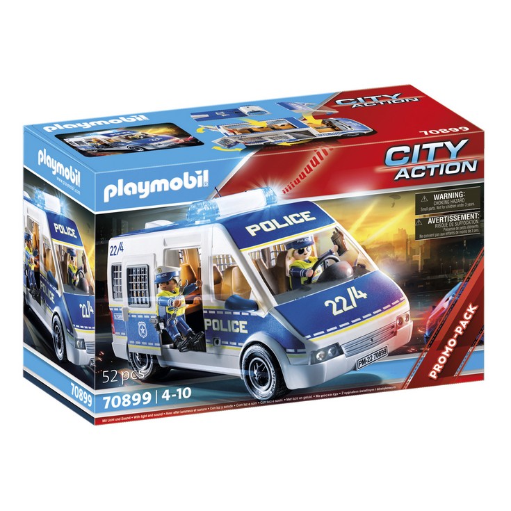 Playmobil City Action Coche de Policía con Luz y Sonido