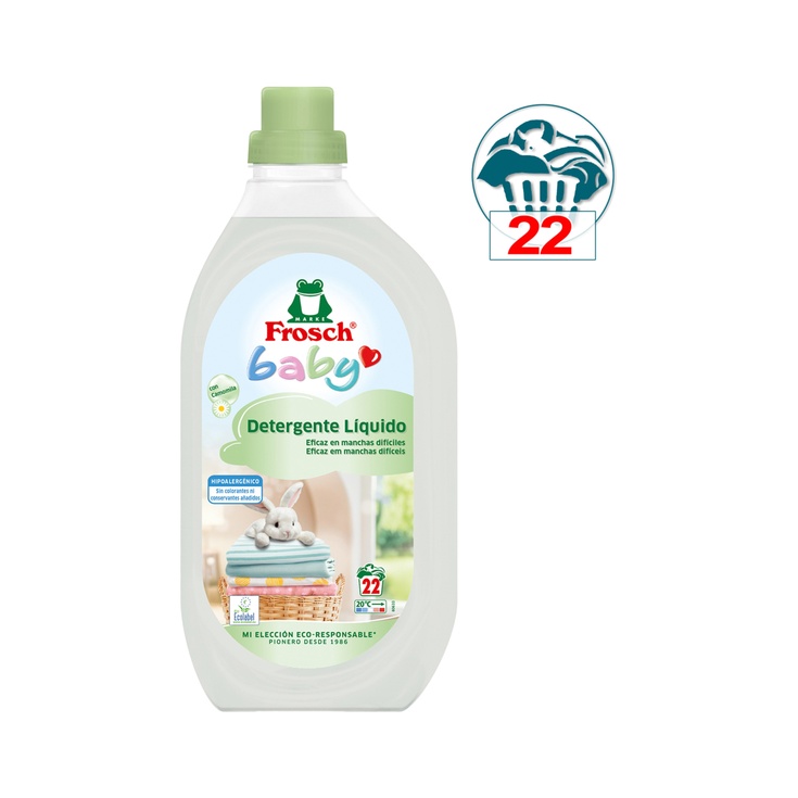 Detergente líquido Baby eficaz en manchas difíciles 