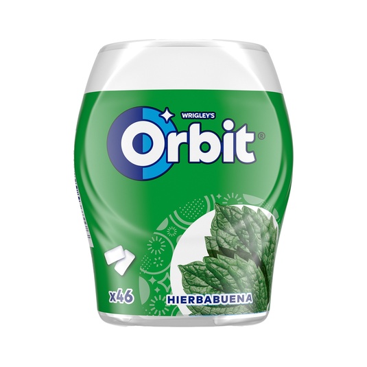 Chicles de hierbabuena sin azúcar 46 unidades bote 64 g