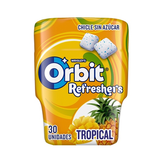 Refresher's chicles sabor tropical sin azúcar