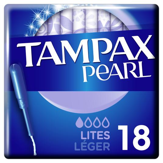 Tampones lites pearl - Tampax - 18 uds