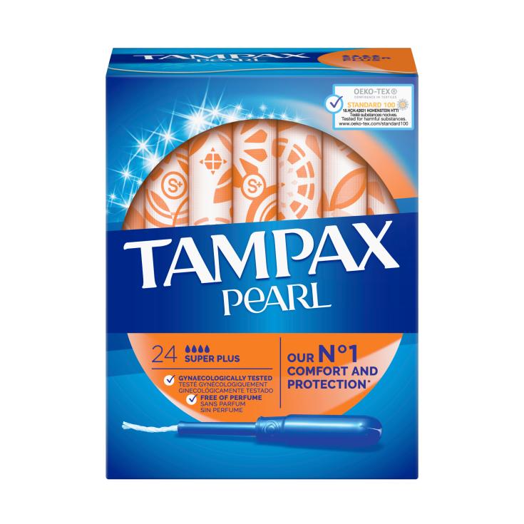 Tampones Super Plus Pearl - Tampax - 24 uds