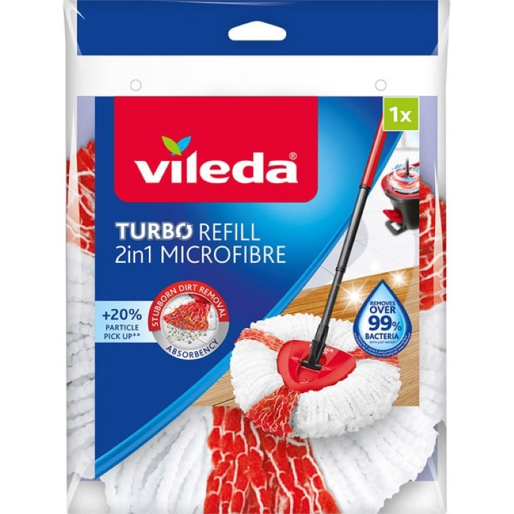 Recambio fregona microfibra turbo 2 en 1