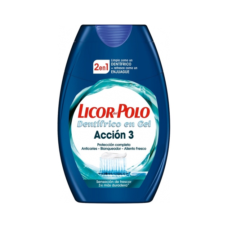 PASTA DENTAL ACCION 3 LICOR POLO 75 ML.