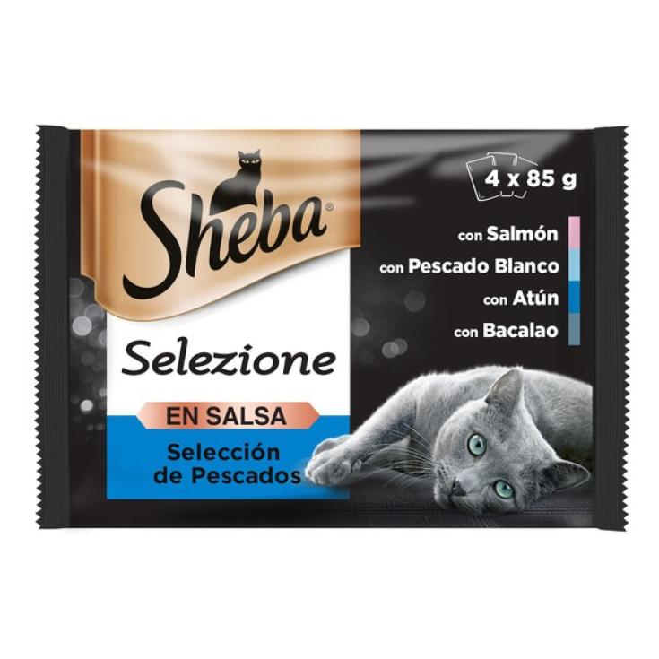 Comida húmeda selección pescado en salsa - Sheba - 340g
