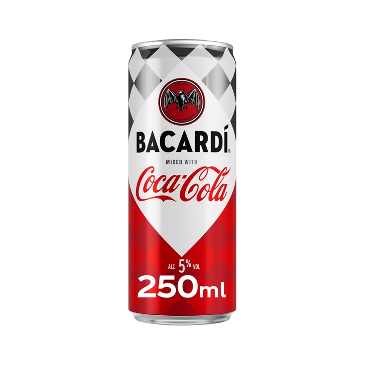 Ron con Coca-Coca sin cafeina -25cl