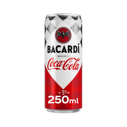 Ron con Coca-Coca sin cafeina -25cl