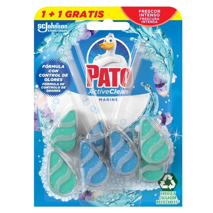 Desinfectante WC colgador active clean marine - Pato - 1+1 u