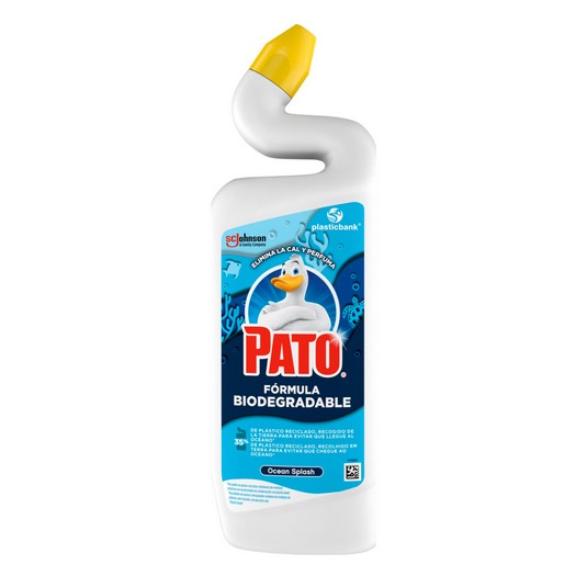 Gel WC elimina cal biodegradable ocean splash - Pato - 750ml