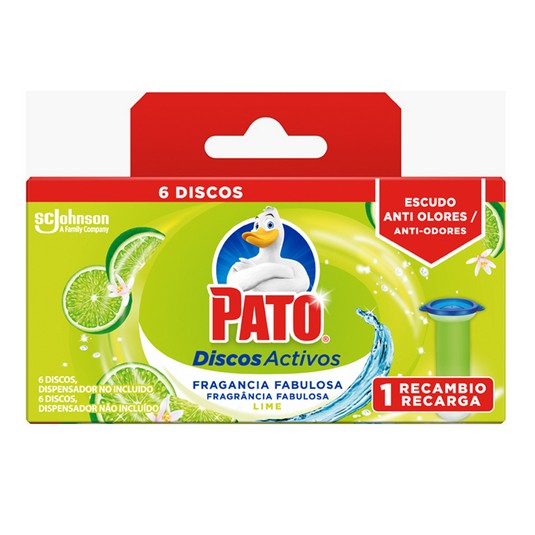 Discos activos WC lime - Pato - recambio 2 uds
