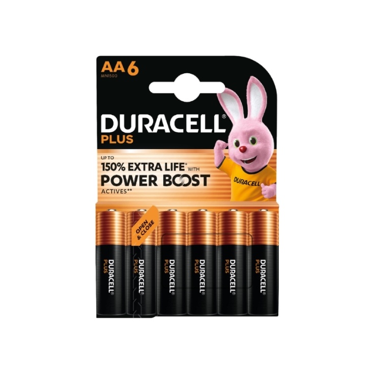 Pilas alcalinas Battery Plus Powerboost AA LR06 duracell