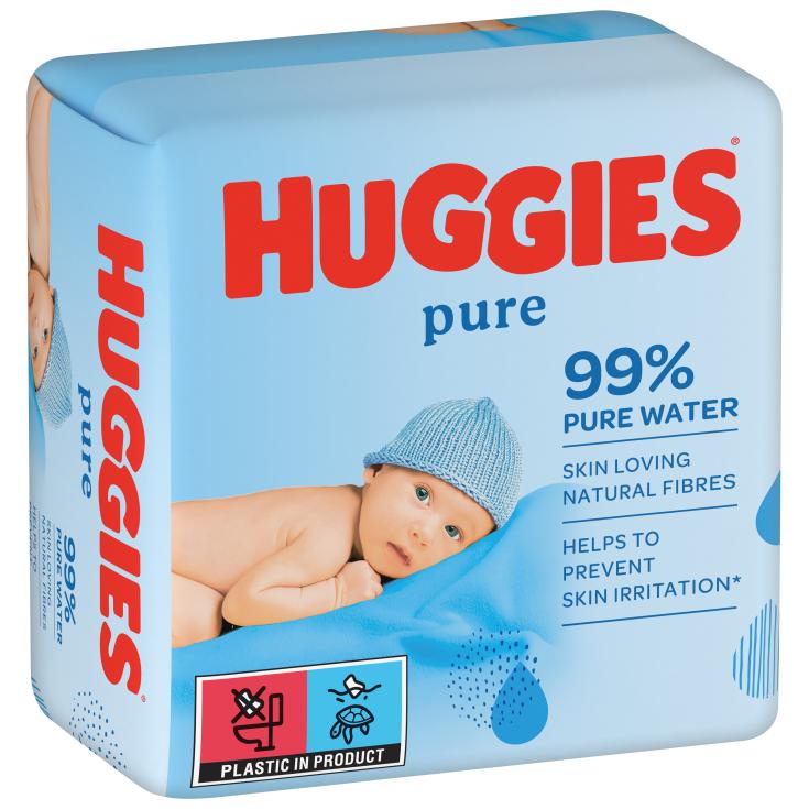 Toallitas infantiles Pure 99% Huggies - 168 uds