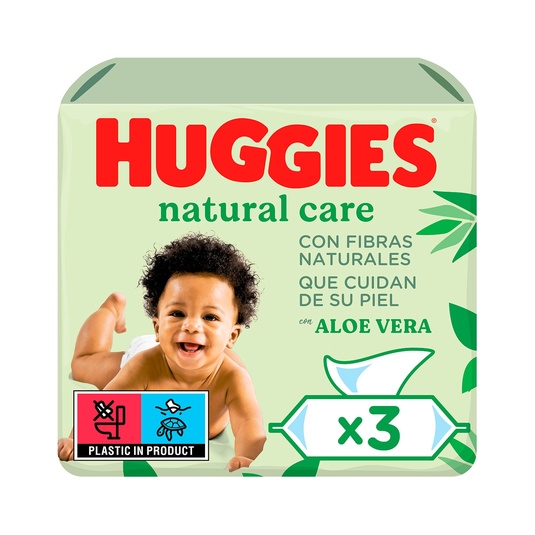 Toallitas infantiles Natural Care 99% Agua y con Aloe Vera