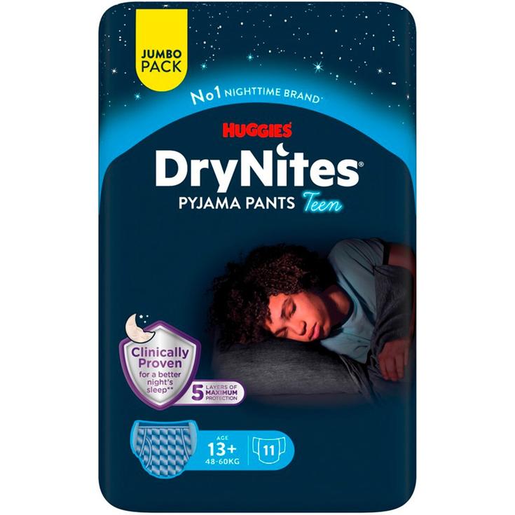 Pañales Drynites medianos para adolescentes