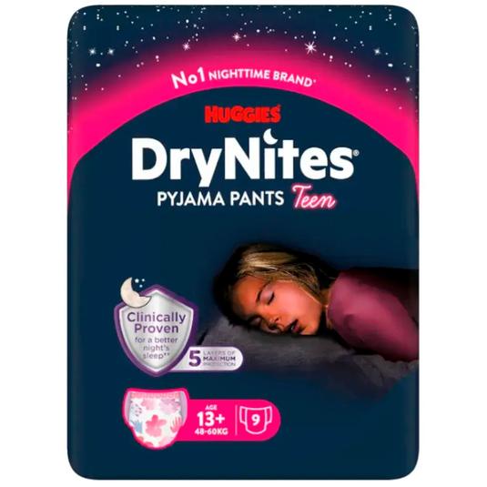Pañales Drynites medianos para adolescentes y niñas 
