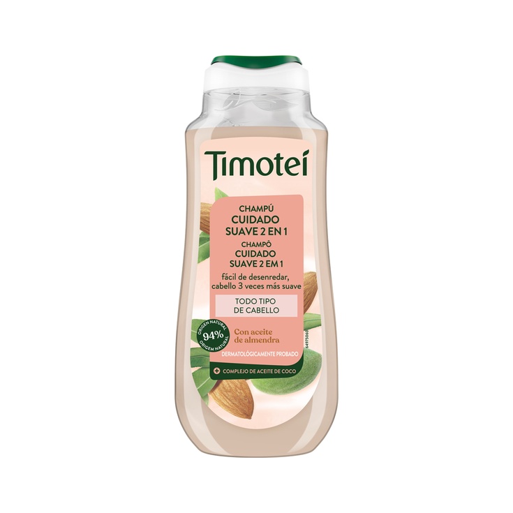 Champú Cuidado Suave 2 en 1 para todo tipo de cabello 