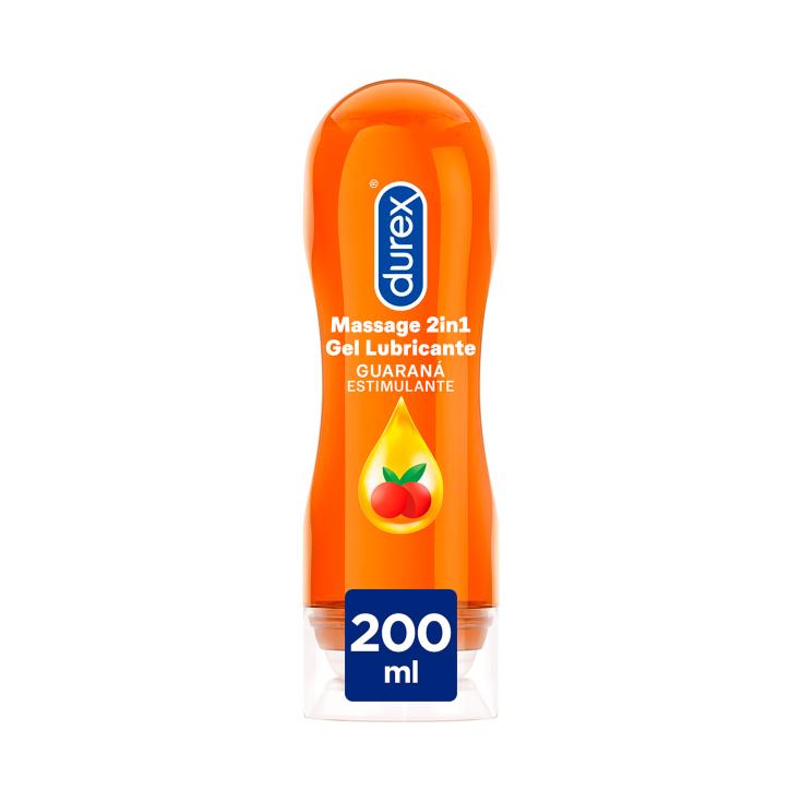 Lubricante íntimo Massage 2 en 1 guaraná - Durex - 200ml