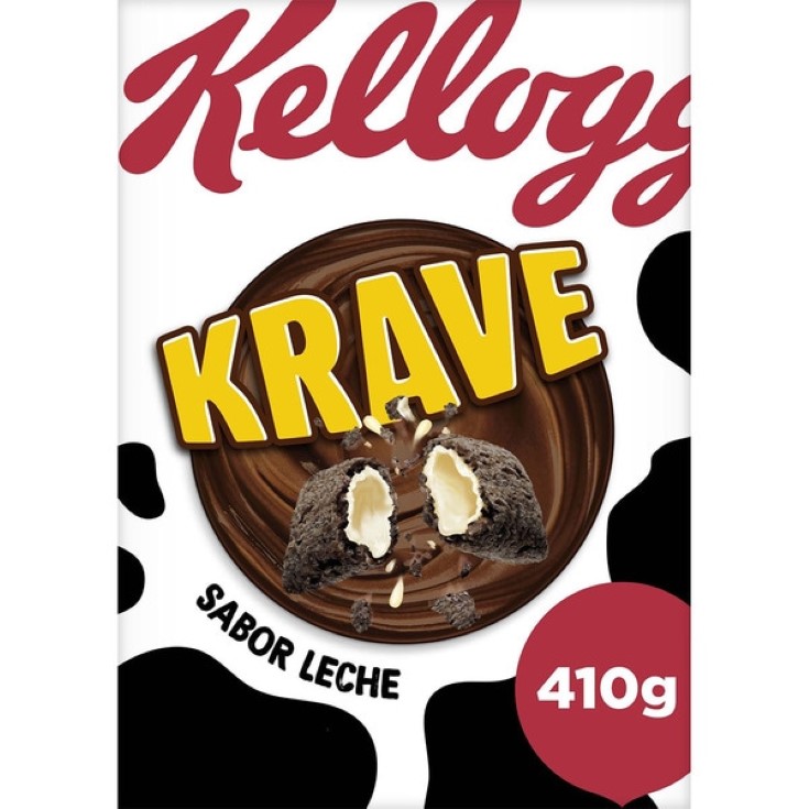 Cereales de desayuno rellenos sabor leche krave - 410g