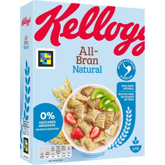 Cereales All-bran natural sin azúcares - 450g