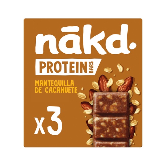 Barritas de proteína con mantequilla de cacahuete