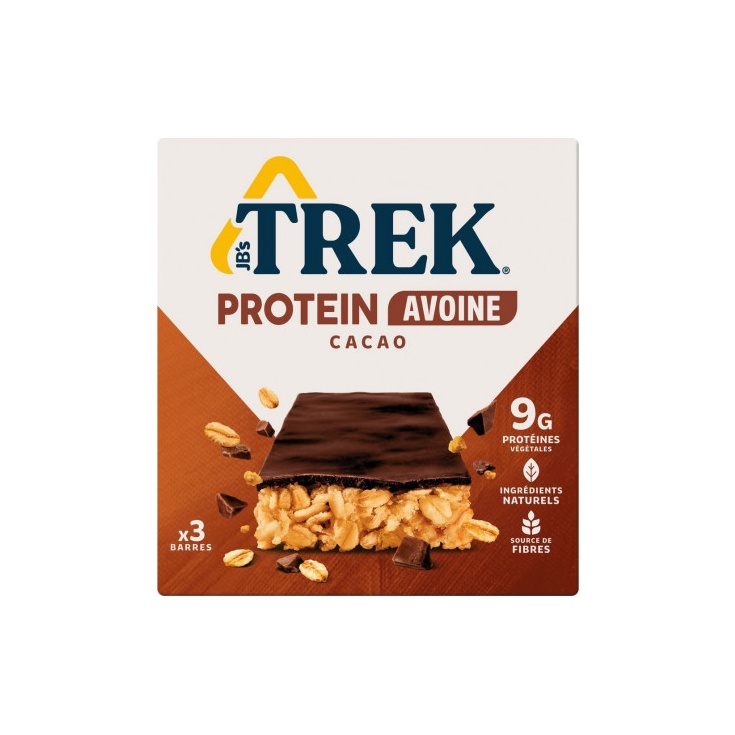 Barrita de proteinas de avena y cacao