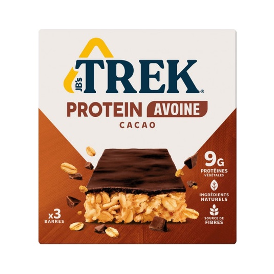 Barrita de proteinas de avena y cacao