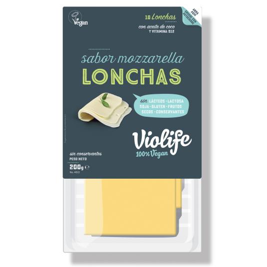 Queso Lonchas Mozzarella Vegano Violife - 200g