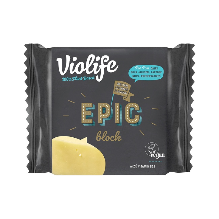 EPIC BLOQUE VEGANO SABOR A CHEDDAR SIN GLUTEN SIN LACTOSA