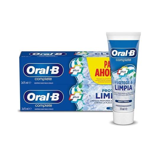 ORAL-B DENTÍFRICO +ENJUAGUE LIMPIEZA REFRESCANTE 2UDS