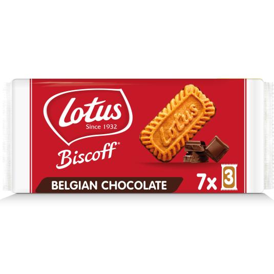 Galletas caramelizadas con chocolate belga - 125g